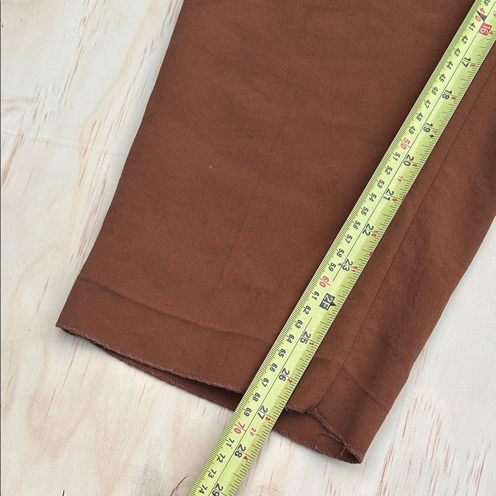 Wilfred by Aritzia Brown High-Waisted Trousers Size 8 | Cropped Ankle Pants - Picture 8 of 8